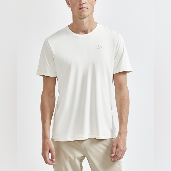 Craft Off-White Performance Tee - Men’s Size Medium - Picture 1 of 15